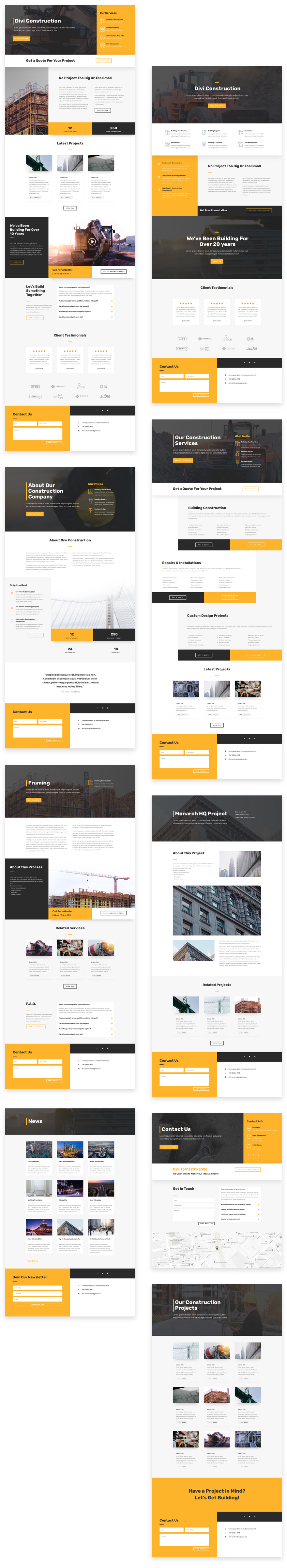 Web Sites for Builders, Bricklayers, Plasterers, Surveyors, Handymen, etc